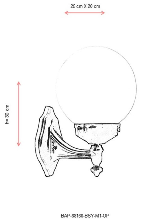 Opviq Lámpara de Pared Exterior Negro y Blanco